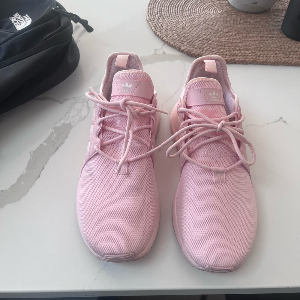 Adidas Pink Sneakers Knit Upper Cushioned Sole